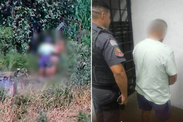 Imagem colorida mostra prisão de homem por estuprar menina de 10 anos. Metrópoles