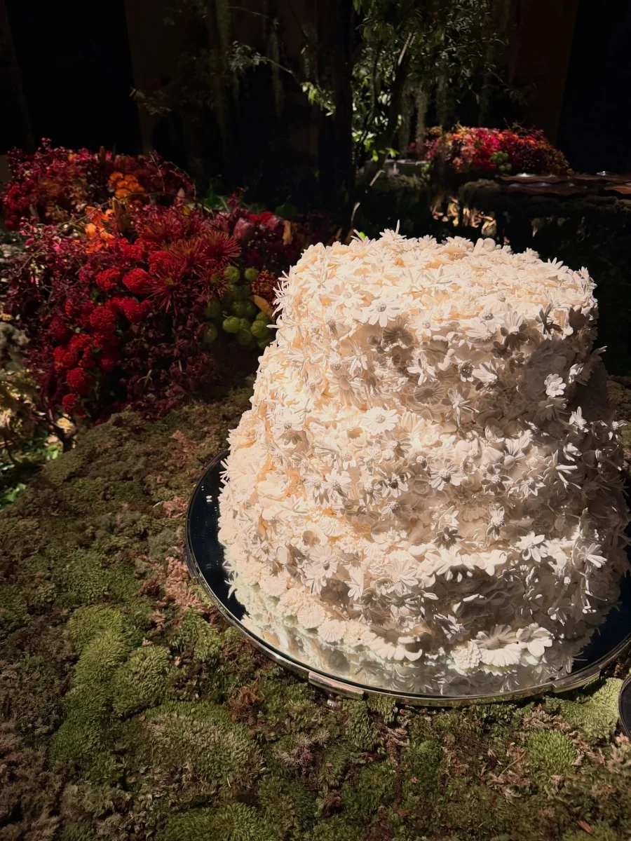 Detalhe do bolo de casamento Detalhe do bolo de casamento
