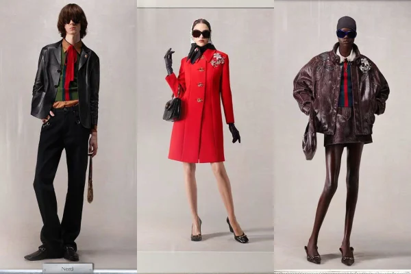 A imagem mostra modelos posando para uma campanha da grife italiana Gucci - Metrópoles