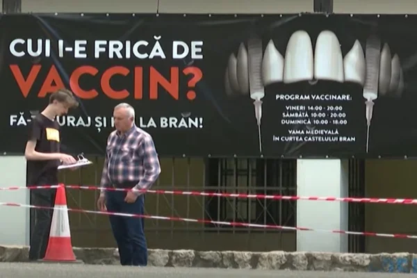 Vacina contra Covid-19 no Castelo do Drácula