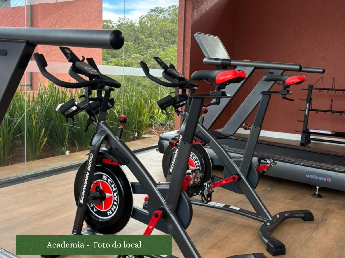 Academia do Le Grand Jardin oferece equipamentos para a prática de exercícios dentro do condomínio Academia do Le Grand Jardin oferece equipamentos para a prática de exercícios dentro do condomínio