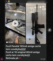 “Garantia e preço top”: CV e TCP fazem feirão de fuzis em grupo de zap - imagem 4 “Garantia e preço top”: CV e TCP fazem feirão de fuzis em grupo de zap - imagem 4