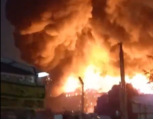 Incêndio em galpão