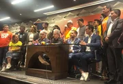 Romeu Zema participa da convenção do Novo que confirmou sua candidatura ao Palácio do Planalto