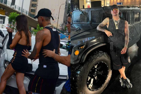 Gabriel Medina saindo de festa de aniversário