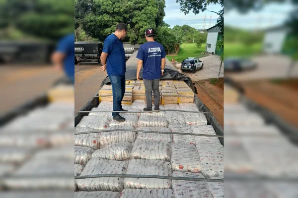 Imagem de mercadorias apreendidas pela Receita do DF