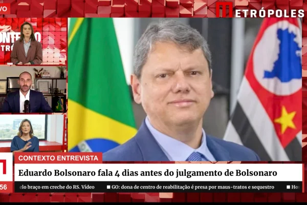 Pesquisa contrapoe Eduardo Bolsonaro e Tarcísio de Freitas