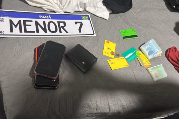 Ação da polícia durante a operação