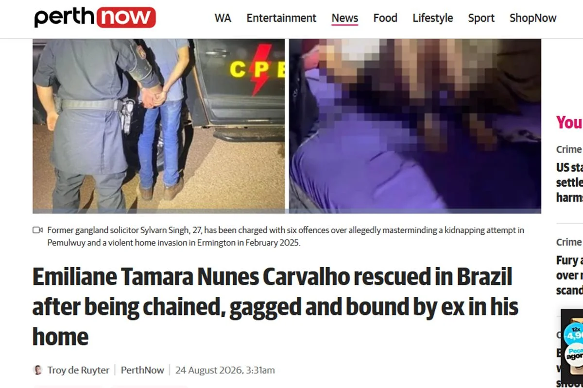 PerthNow noticia caso de mulher mantida em cativeiro em Goiás PerthNow noticia caso de mulher mantida em cativeiro em Goiás