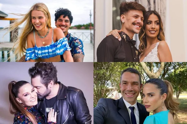 Amores e desamores: 11 casais que se juntaram e separaram em 2022