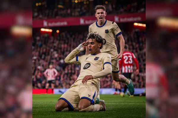 Com golaço de Yamal, Barcelona bate Athletic Bilbao pela La Liga