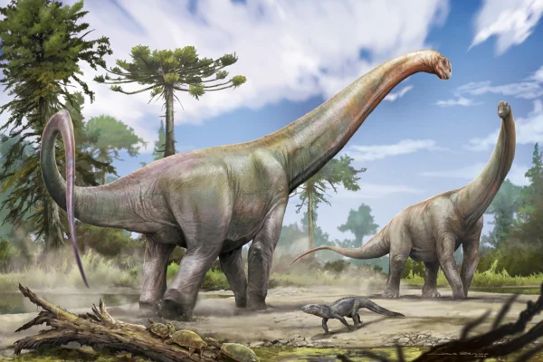 Reconstituição artística de Dasosaurus tocantinensis. Metrópoles