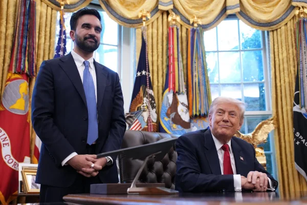Imagem colorida de Donald Trump e Zohran Mamdani - Metrópoles