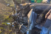 Foto do carro após acidente Foto do carro após acidente