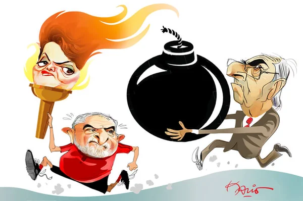 A tocha! Em Brasília…