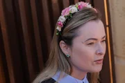 Júlia Zanatta em evento de Flávio Bolsonaro 