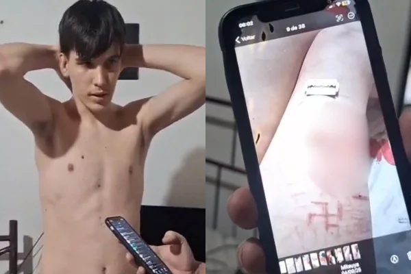 Luiz Fernando Souza, de 18 anos, acusado de estimular automutilação de crianças e adolescentes em canais do Discord e do Telegram. - Metrópoles