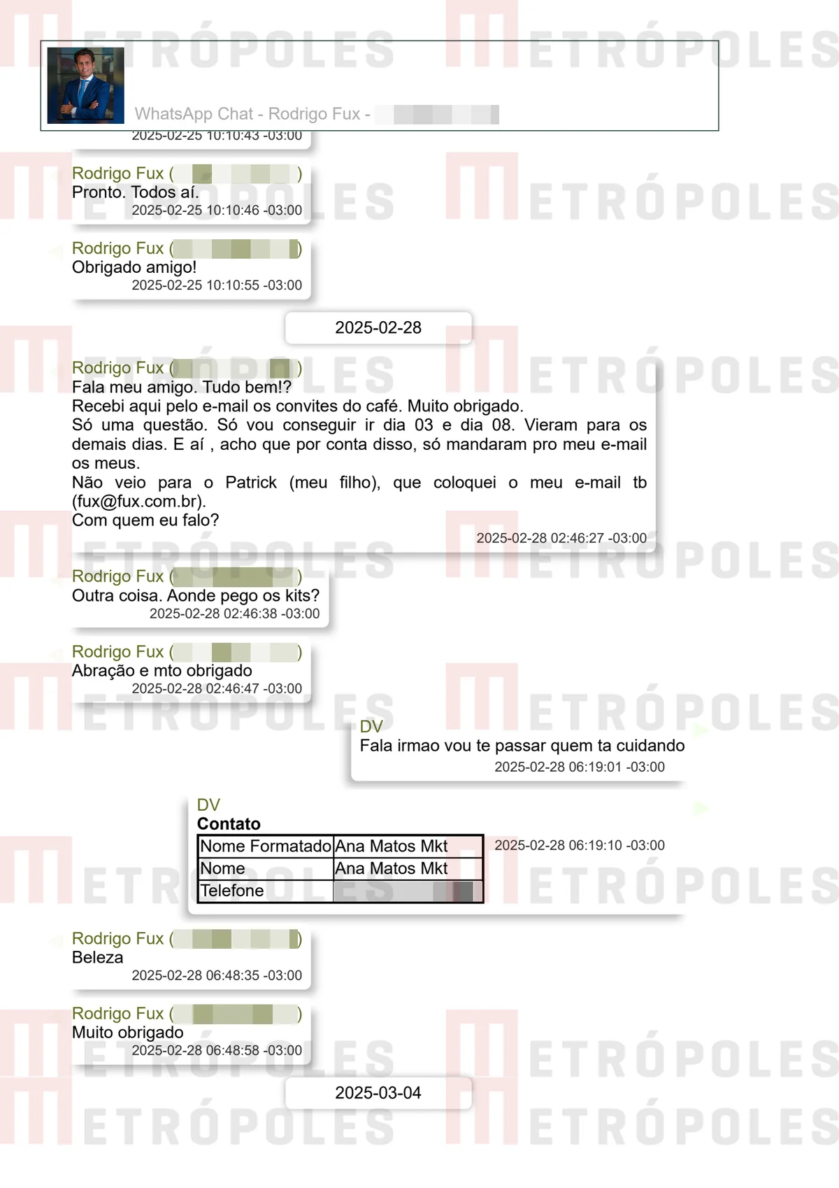 Filho de Fux ofereceu tapete vermelho a Vorcaro; veja prints das conversas - imagem 18 Filho de Fux ofereceu tapete vermelho a Vorcaro; veja prints das conversas - imagem 18