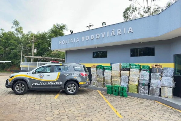 SP: Caminhoneiro é preso com uma tonelada de maconha em carga de arroz