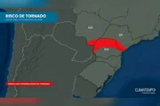 Áreas com risco de formação de tornado em 10/9/2026 Áreas com risco de formação de tornado em 10/9/2026