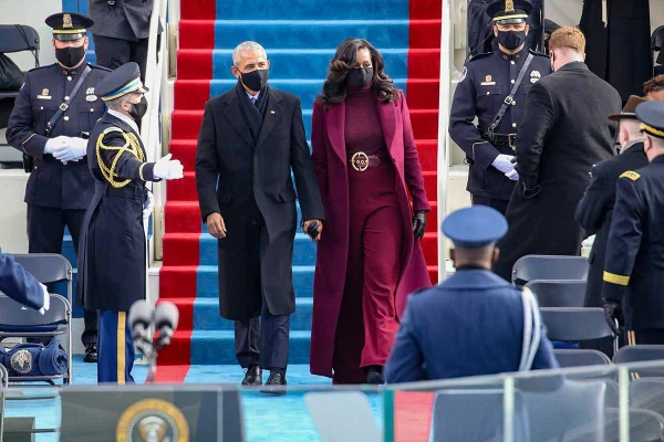 Ex-presidentes, Obama, Bush e Clinton comparecem à posse de Joe Biden