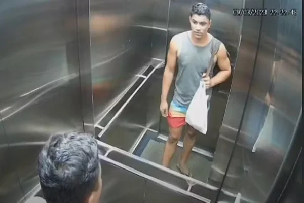 Imagem colorida de Elton Hilton Herculano de Lima, acusado de matar a namorada no RJ