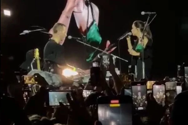A coluna adiantou: após longa conversa, Sandy canta com Coldplay em SP