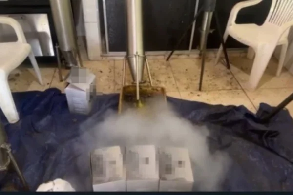 Imagem colorida de apreensão de maconha da polícia. Metrópoles