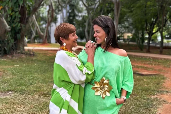 Estilistas Nágela Maria e Andrea Monteiro, da grife brasiliense Nágela Maria - Metrópoles