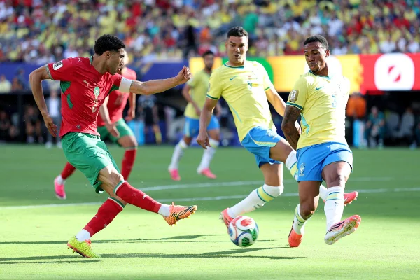 Saibari abre o placar para Marrocos contra o Brasil. Siga ao vivo - destaque galeria