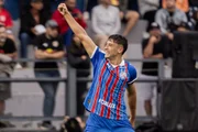 O Bahia marcou seus gols com Juba, Alejo Véliz e Erick