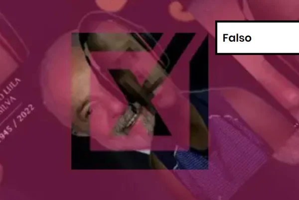 Imagem colorida de postagem falsa