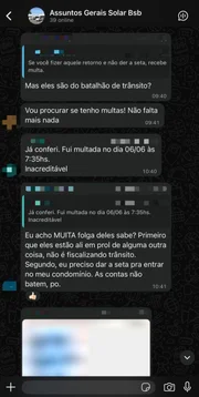 Residentes relatam insatifação após multas Residentes relatam insatifação após multas