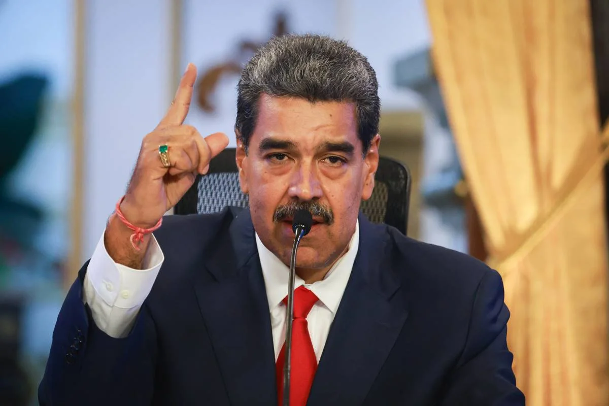 Imagem colorida mostra Nicolás Maduro