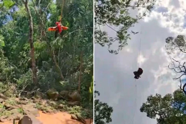 Amanda De Souza Patene, de 30 anos, era acostumada à prática do rapel. O acidente aconteceu em Analândia, no interior de São Paulo - Metrópoles