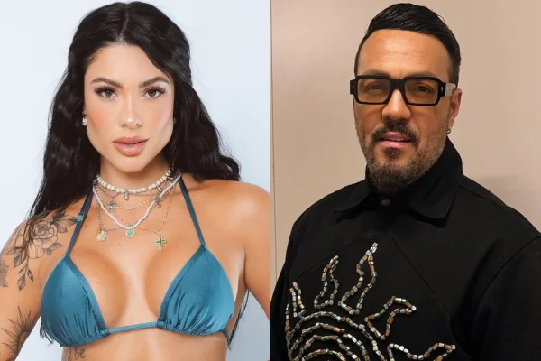 Rayane posta foto com Belo após cantor “flertar” com Gracyanne ao vivo