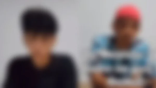 Foto colorida e borrada dos agressores que, arrependidos, pediram perdão à vítima e familiares - Metrópoles