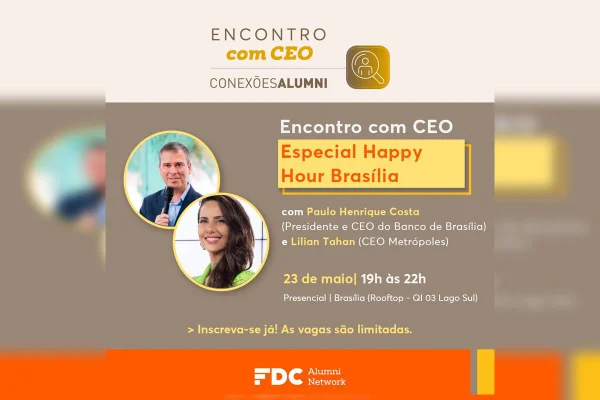 CEO do Metrópoles e presidente do BRB trocam experiências com líderes