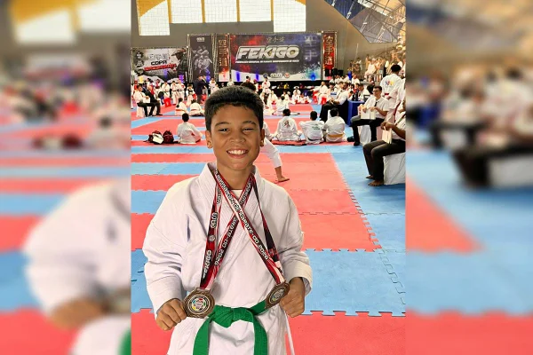 Talento da Samambaia, menino busca apoio para disputar mundial de karatê
