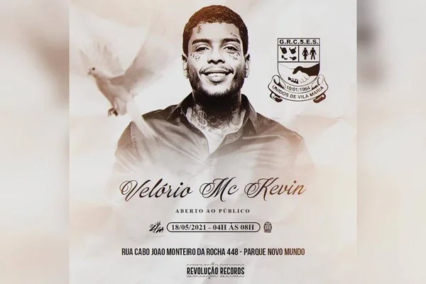 Velório de Mc Kevin será aberto ao público em escola de samba de SP