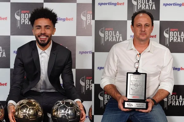 Claudinho e Rogério Ceni