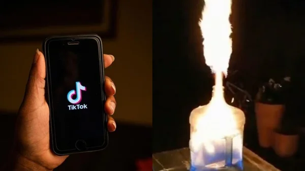 Criança é hospitalizada com graves queimaduras após truque do TikTok