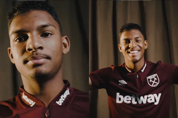 Luis Guilherme em apresentação no West Ham - Metrópoles