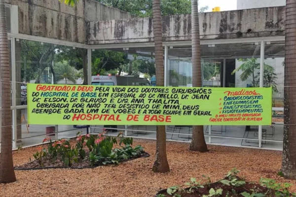 Faixa de agradecimento
