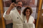 Bárbara Borges e Iran Malfitano fazem selfie
