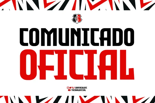 Comunicado Oficial do Santa Cruz-PE