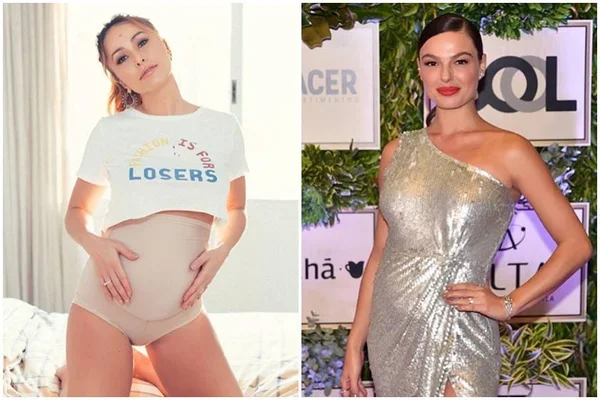 Grávidas, Sabrina Sato e Ísis Valverde exibem barriga no Instagram