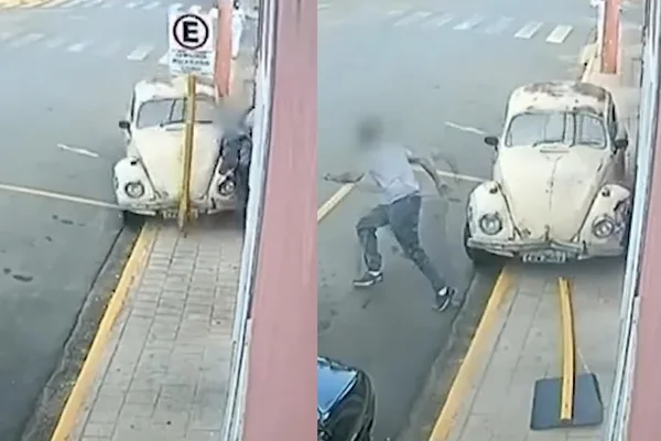 Imagens atropelamento fusca São Paulo
