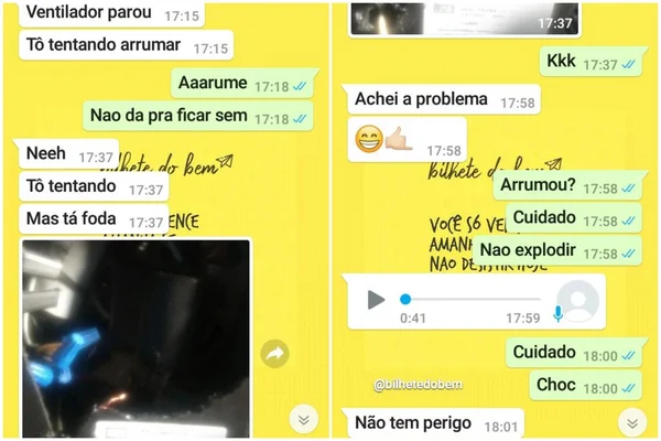 “Não tem perigo”, diz jovem a namorada antes de ser eletrocutado