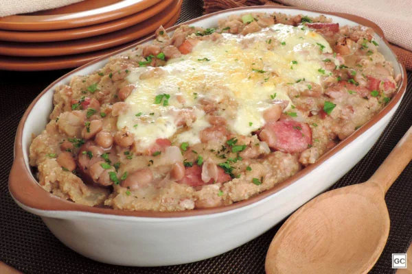 feijão gratinado
